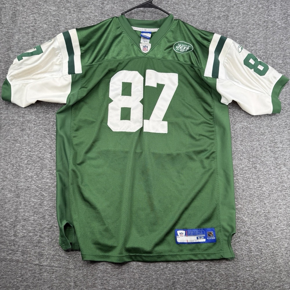Reebok Laveranues Coles New York Jets 87 Stitched On Field Jersey Mens 52 Green